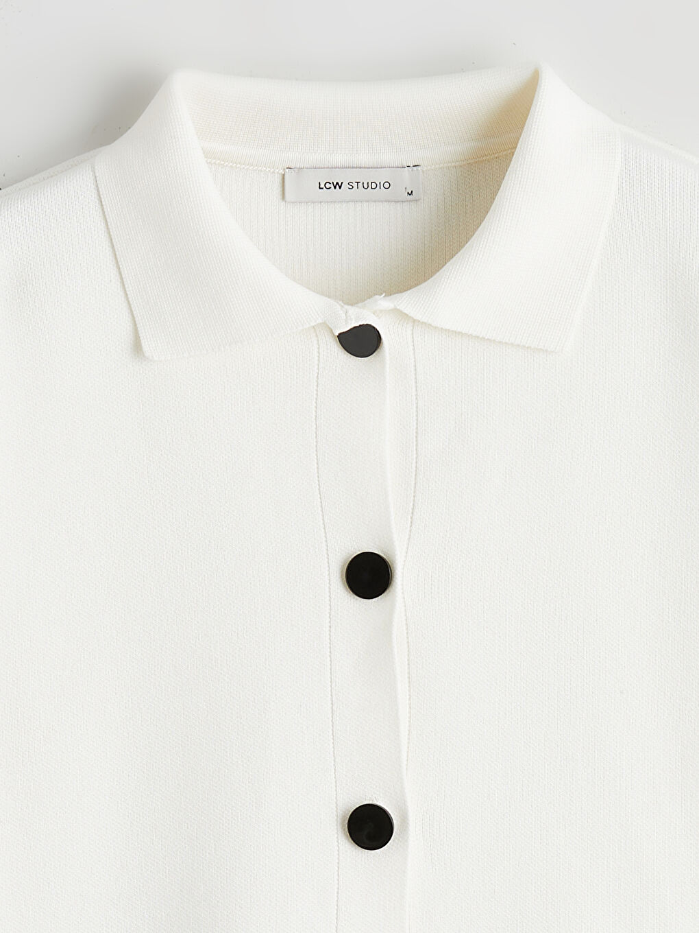 Collared Neck Women's Knitwear Cardigan-5