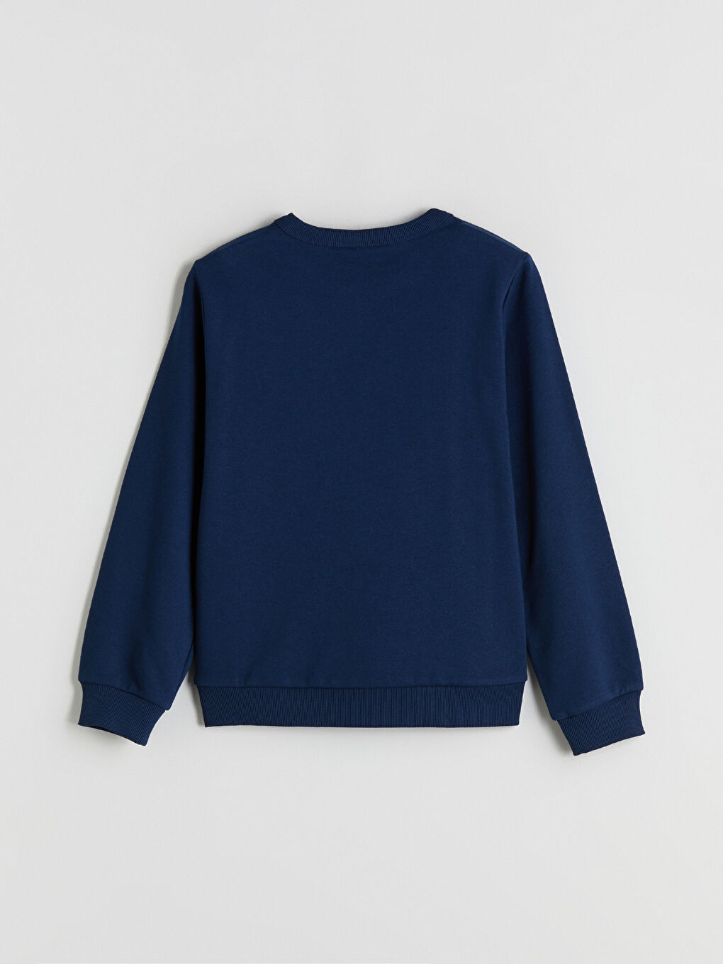 Crew Neck Printed Girls' Thick Sweatshirt-3