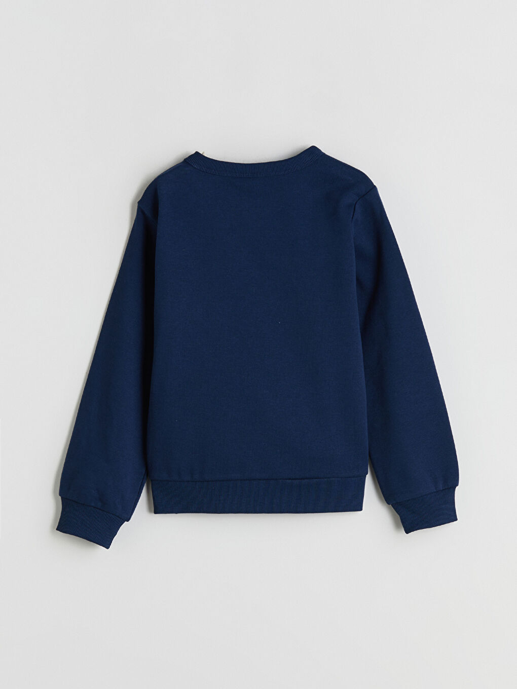 Crew Neck Printed Girls' Thick Sweatshirt-3