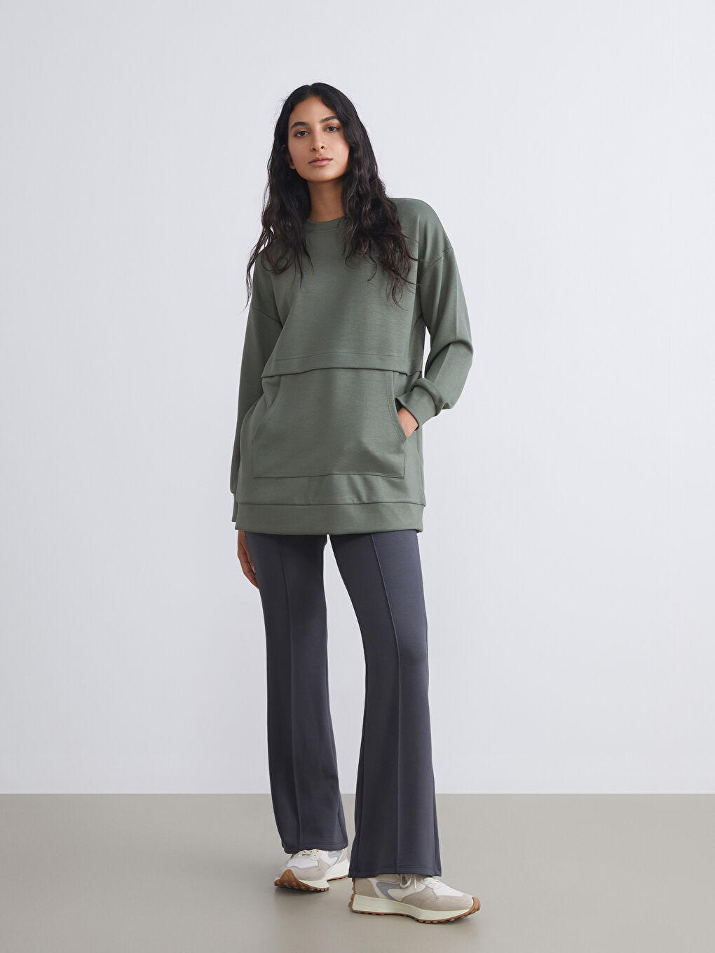 LCW Modest Women's Sweatpants with Elastic Waist -W5JO33Z8-R4Q