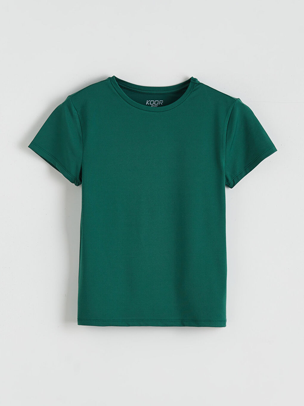 Petrol Bisiklet Yaka Soft Touch Kadın Spor Tişört