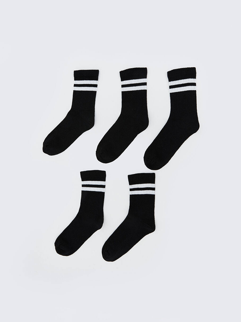 LCW ECO Striped Boys' Ankle Socks 5 Pack -W5JO39Z4-CVL