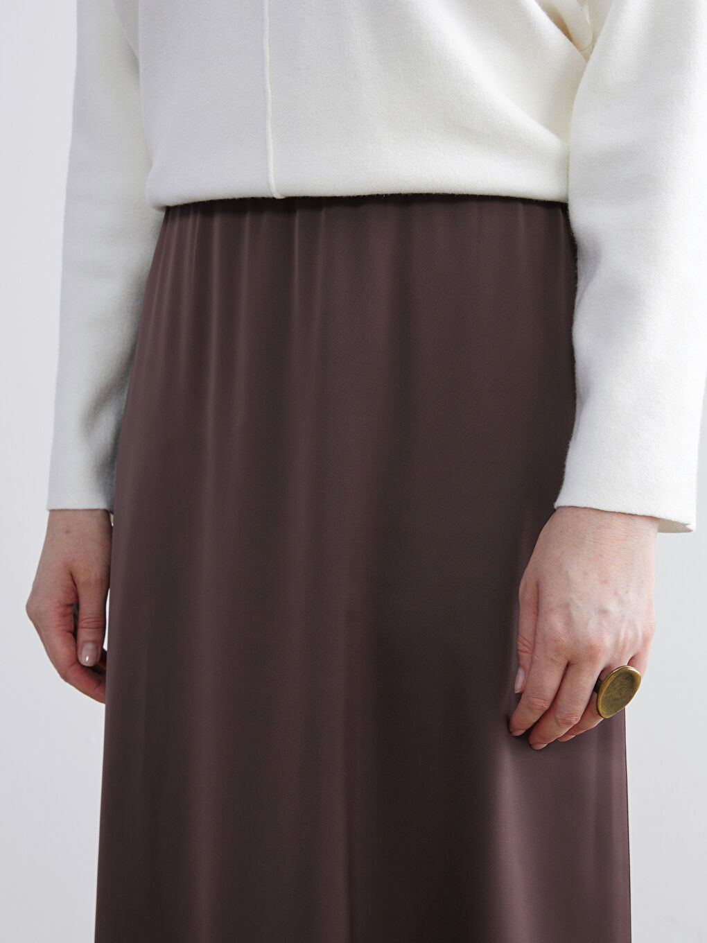 Woman BROWN Skirt-2