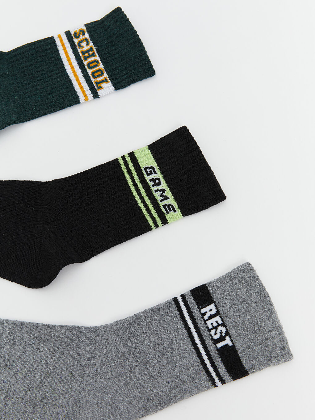 Karışık Desenli Erkek Çocuk Soket Çorap 5'li-1