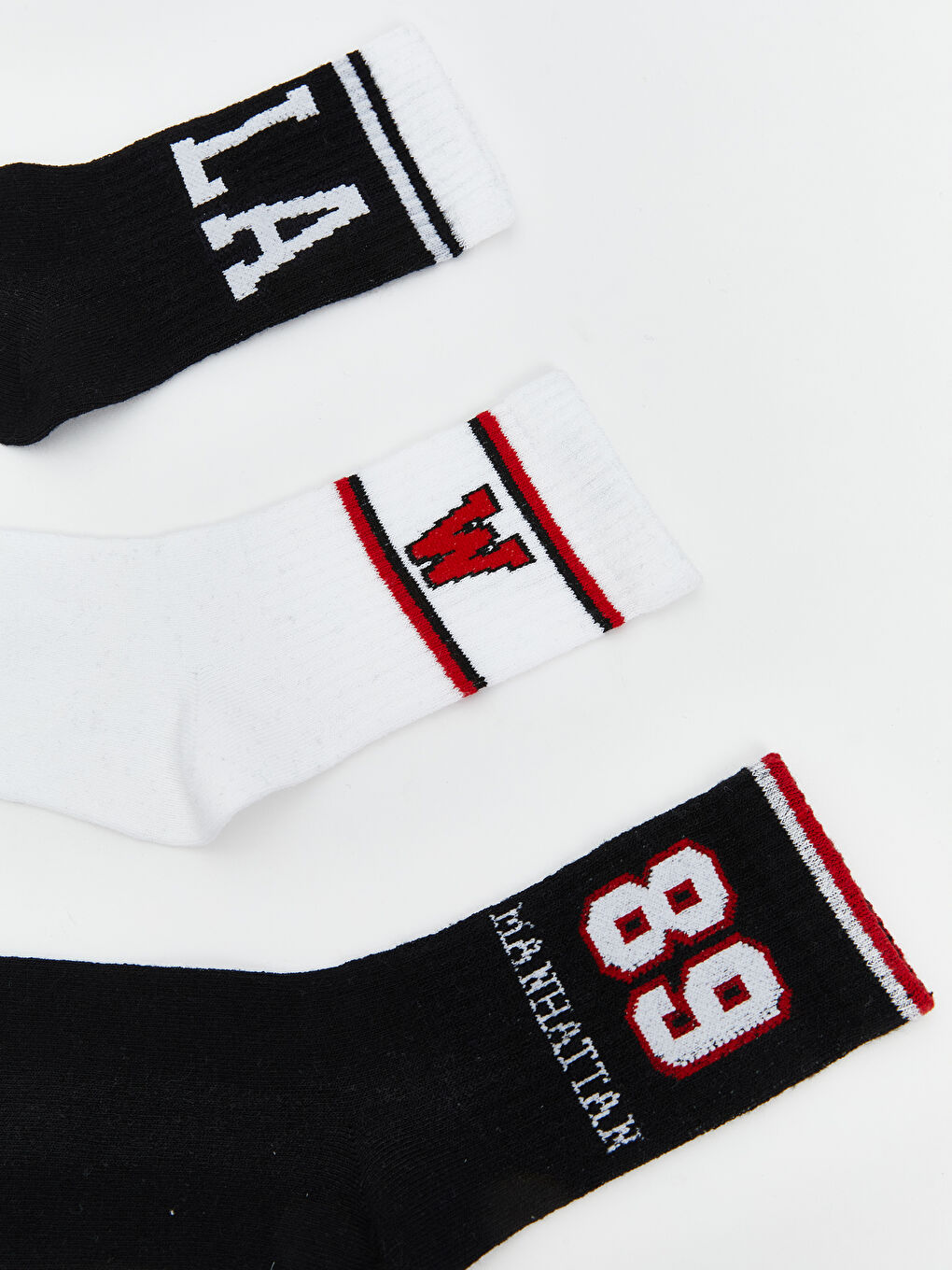 Karışık Desenli Erkek Çocuk Soket Çorap 5'li-1