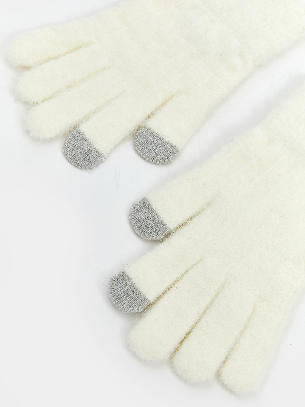 Woman ECRU Scarf & Beanie & Glove Set-2