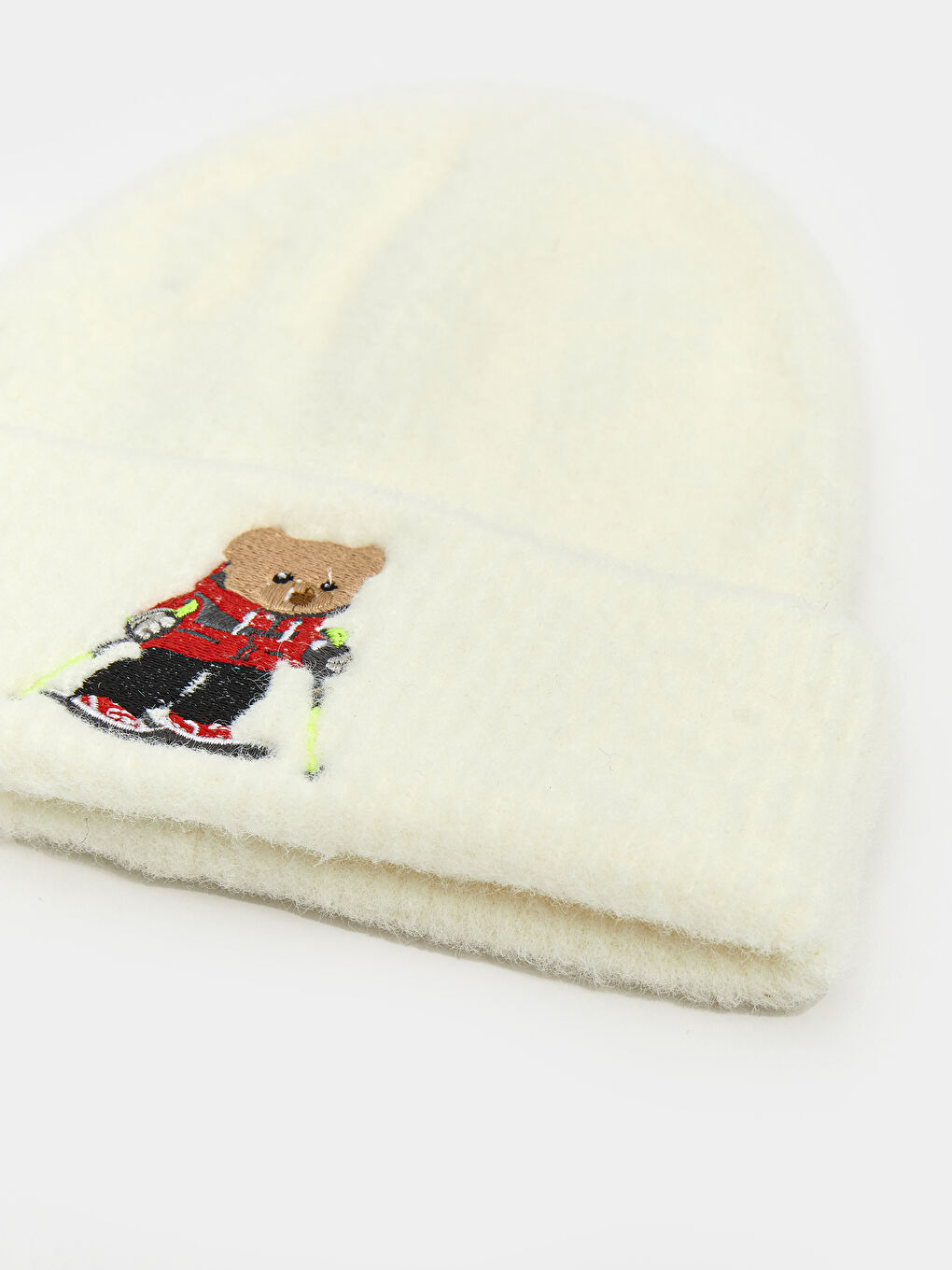 Woman ECRU Scarf & Beanie & Glove Set-3