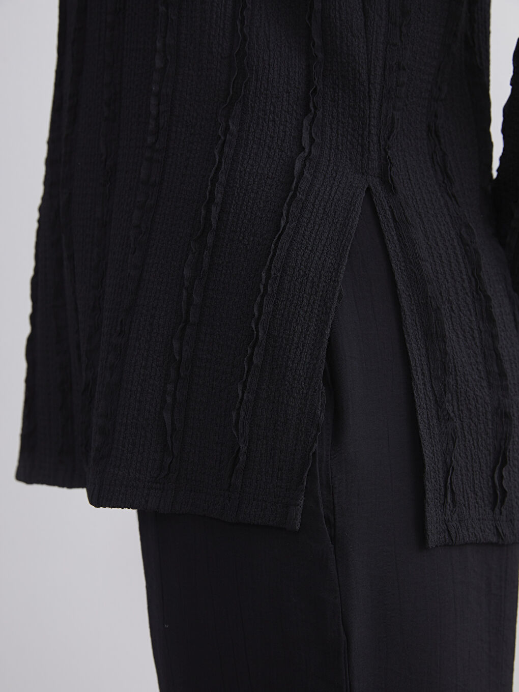 Crew Neck Textured Women's Tunic-3