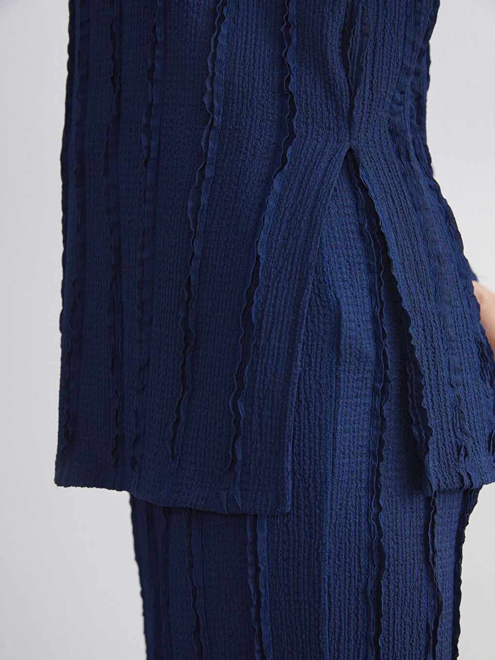 Crew Neck Textured Women's Tunic-3