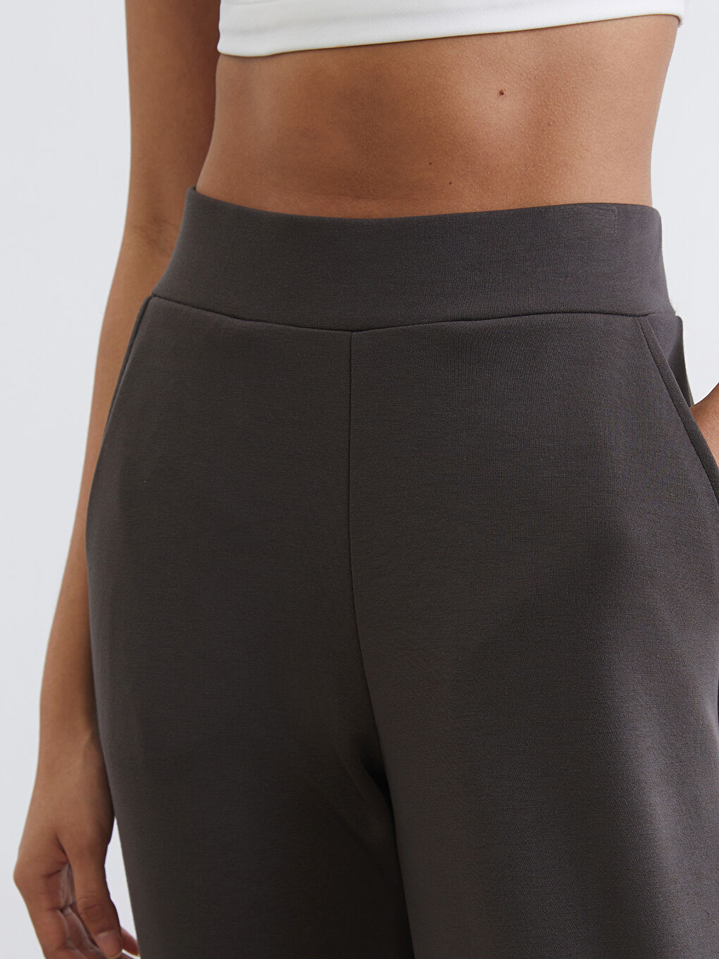 Haki Soft Touch Kadın Jogger Eşofman Altı-2