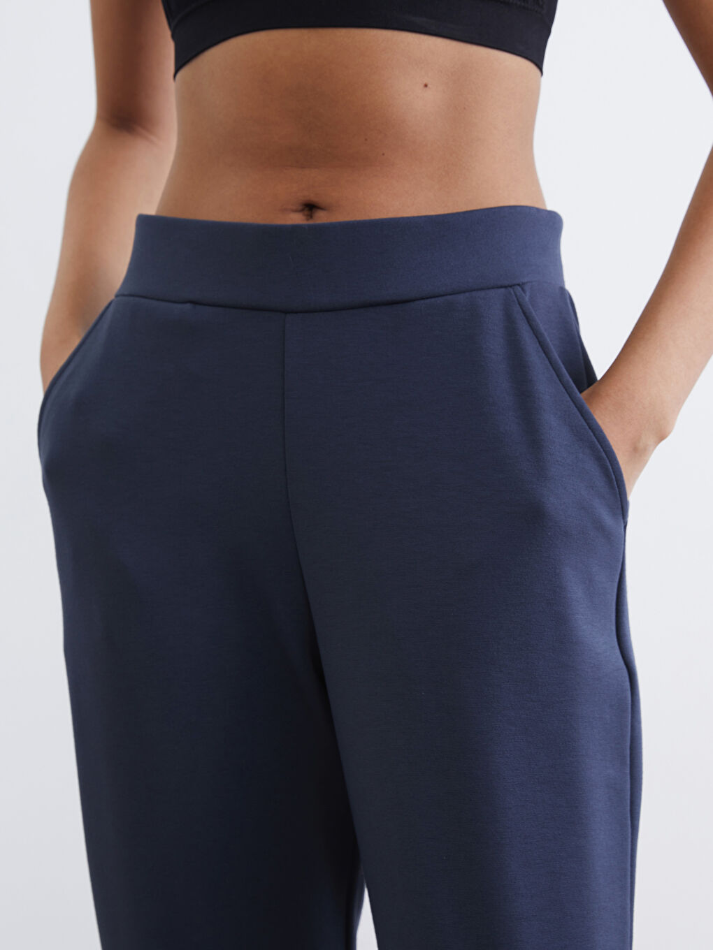 Antrasit Soft Touch Kadın Jogger Eşofman Altı-2