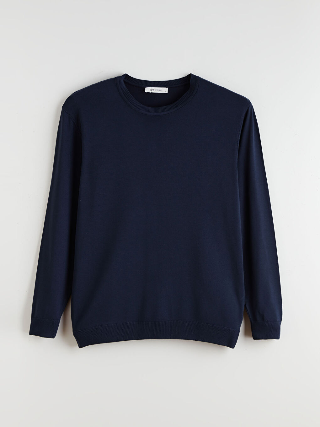 Lacivert Bisiklet Yaka Erkek Triko Kazak-4