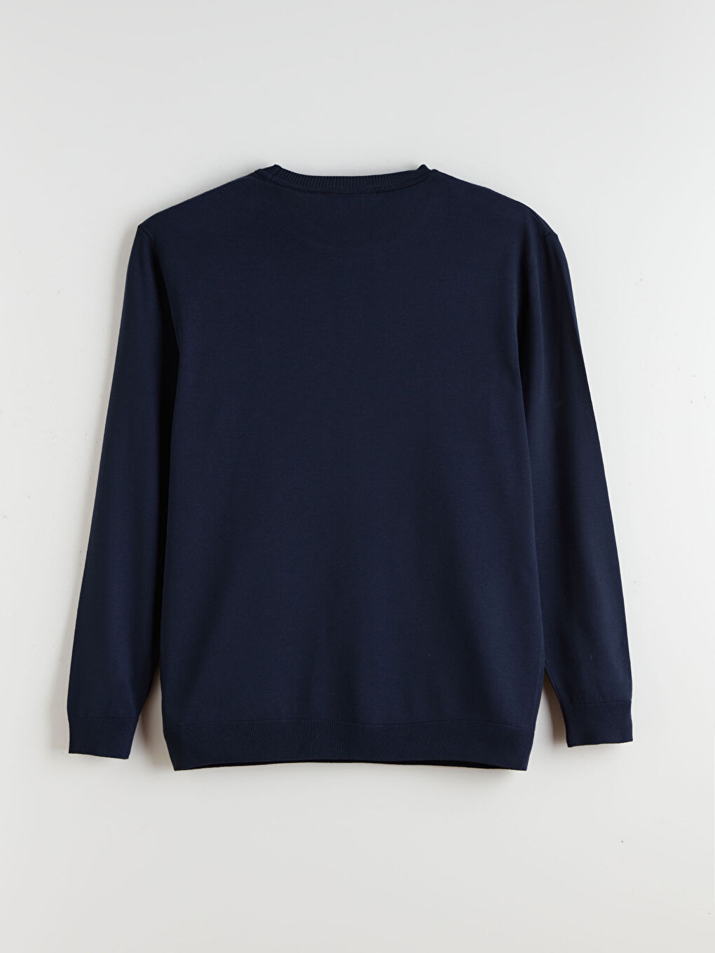 Lacivert Bisiklet Yaka Erkek Triko Kazak-5