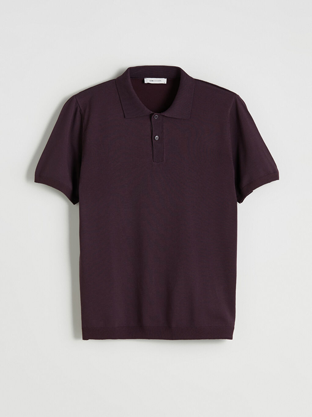 Mürdüm Polo Yaka Erkek Triko Kazak-4