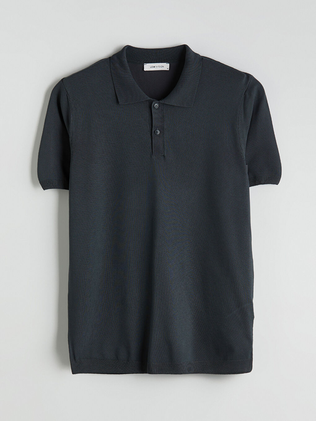 Antrasit Polo Yaka Erkek Triko Kazak-4