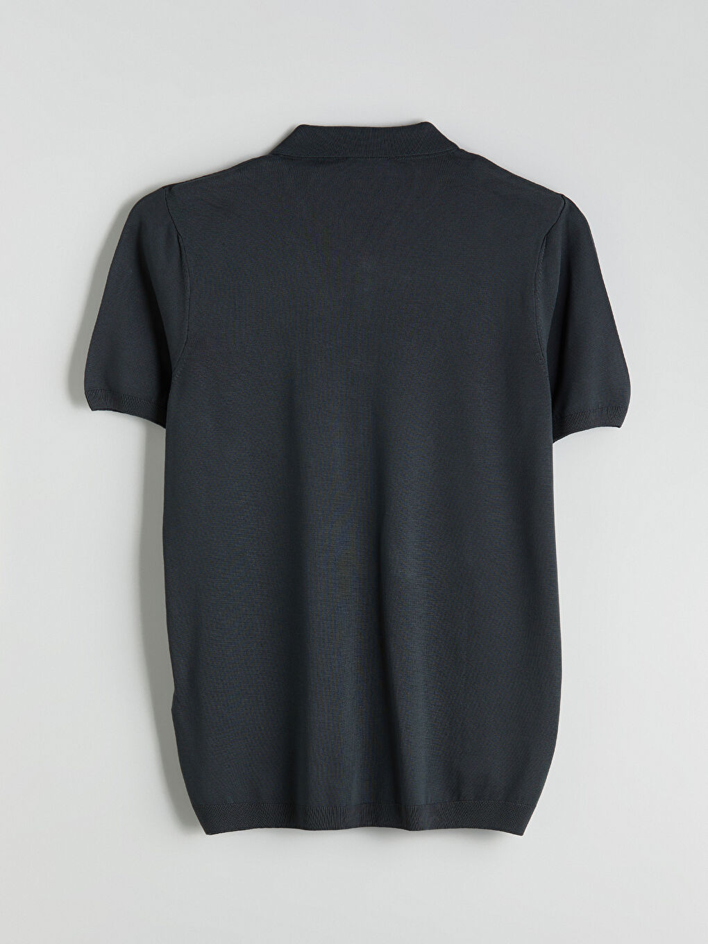 Antrasit Polo Yaka Erkek Triko Kazak-5