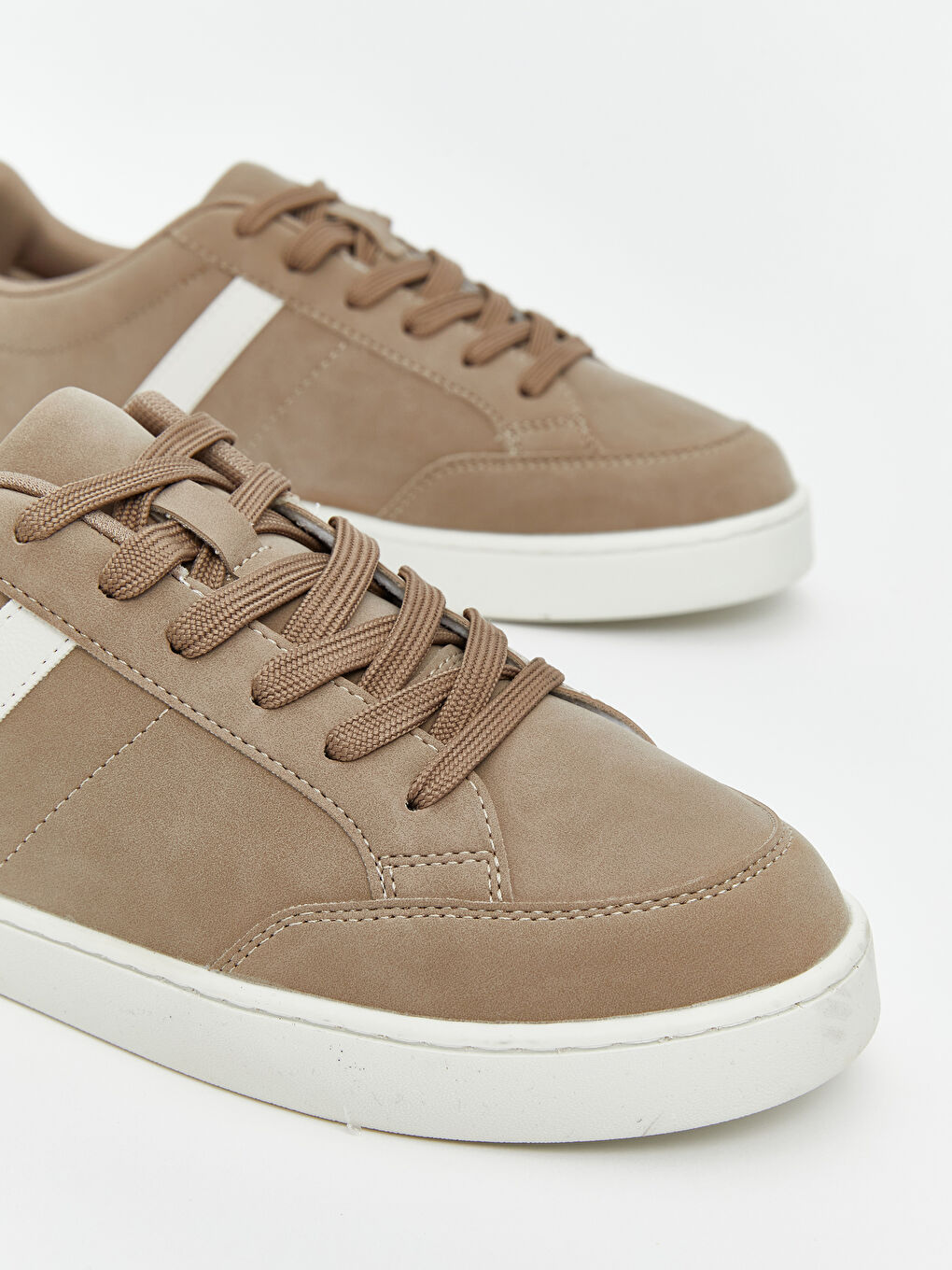 Bej Bağcıklı Erkek Spor Ayakkabı-2