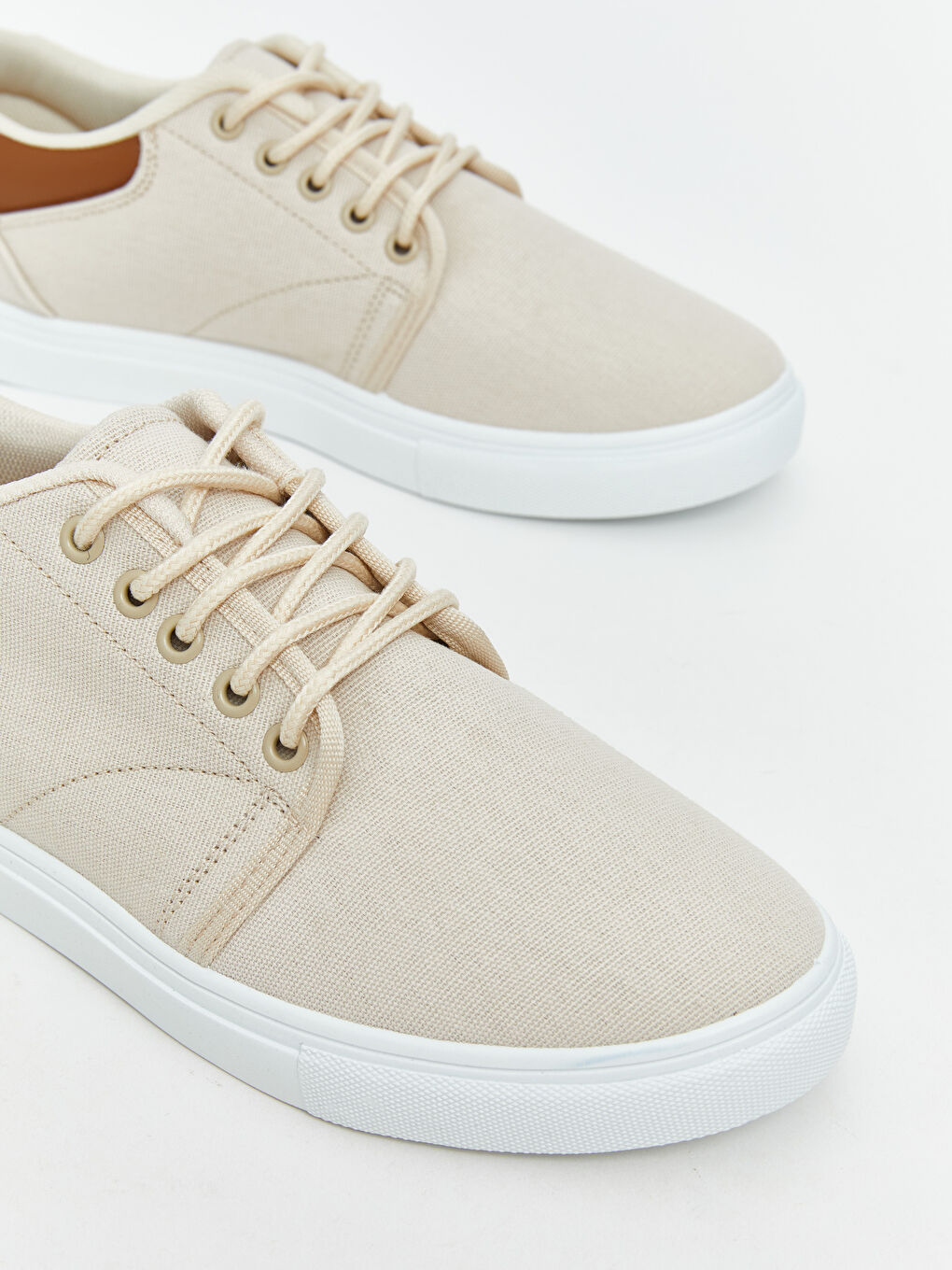 Bej Bağcıklı Erkek Spor Ayakkabı-2