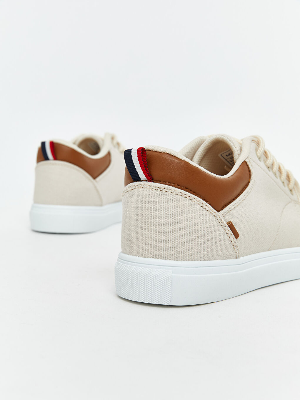 Bej Bağcıklı Erkek Spor Ayakkabı-3