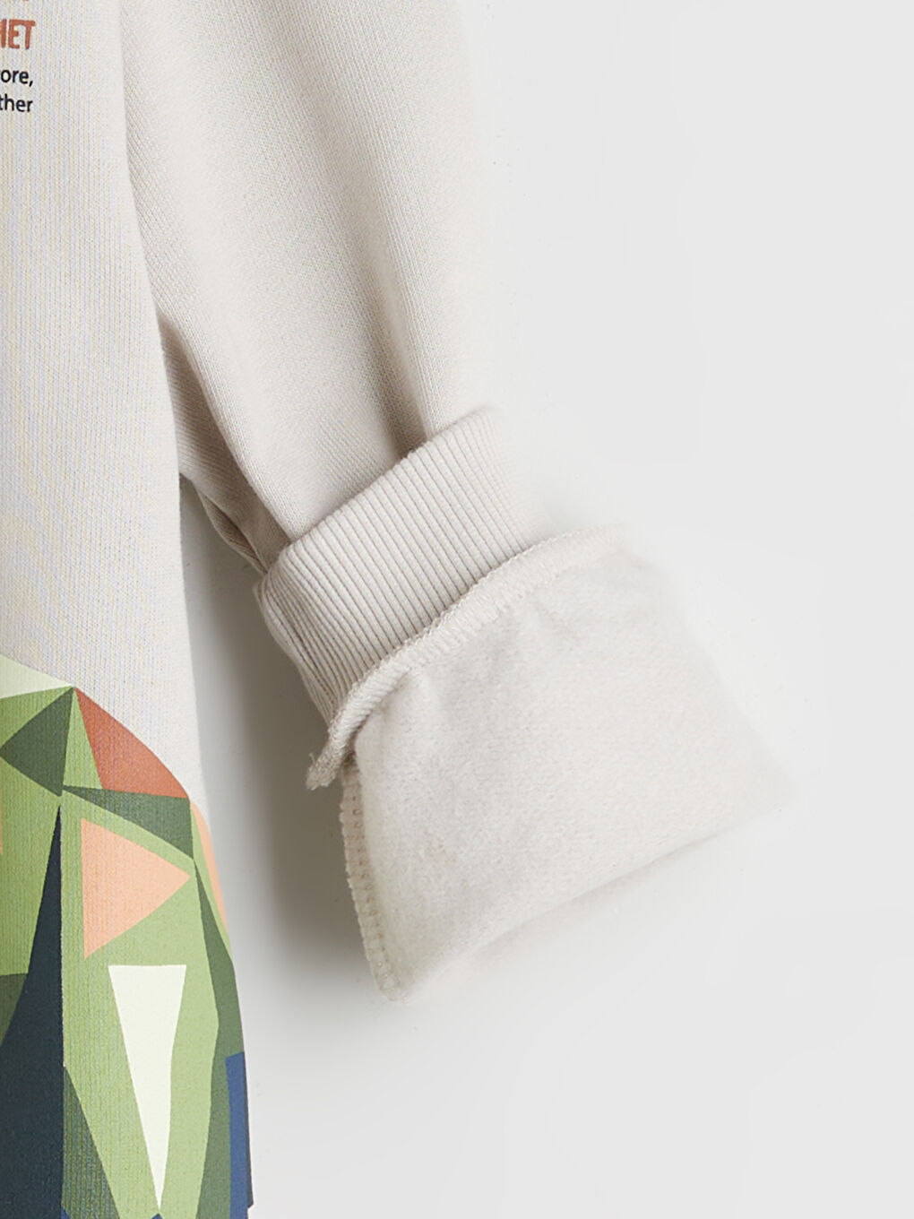 Gri Dinozor Figürlü Erkek Çocuk Sweatshirt 2'li-3