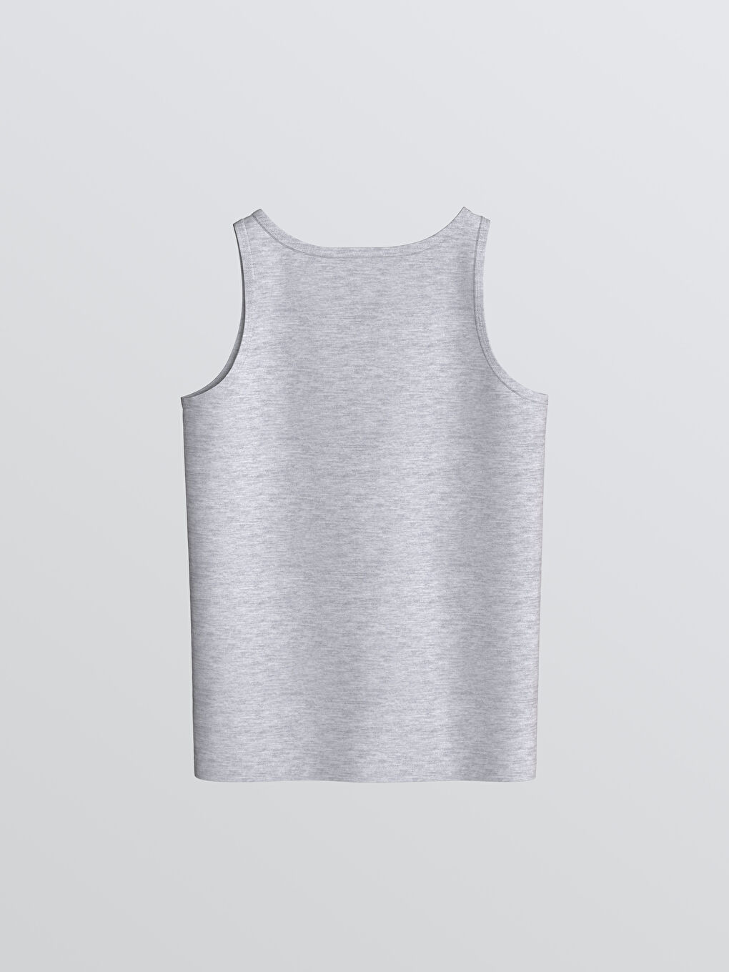 Gri Bisiklet Yaka Erkek Çocuk Atlet-1