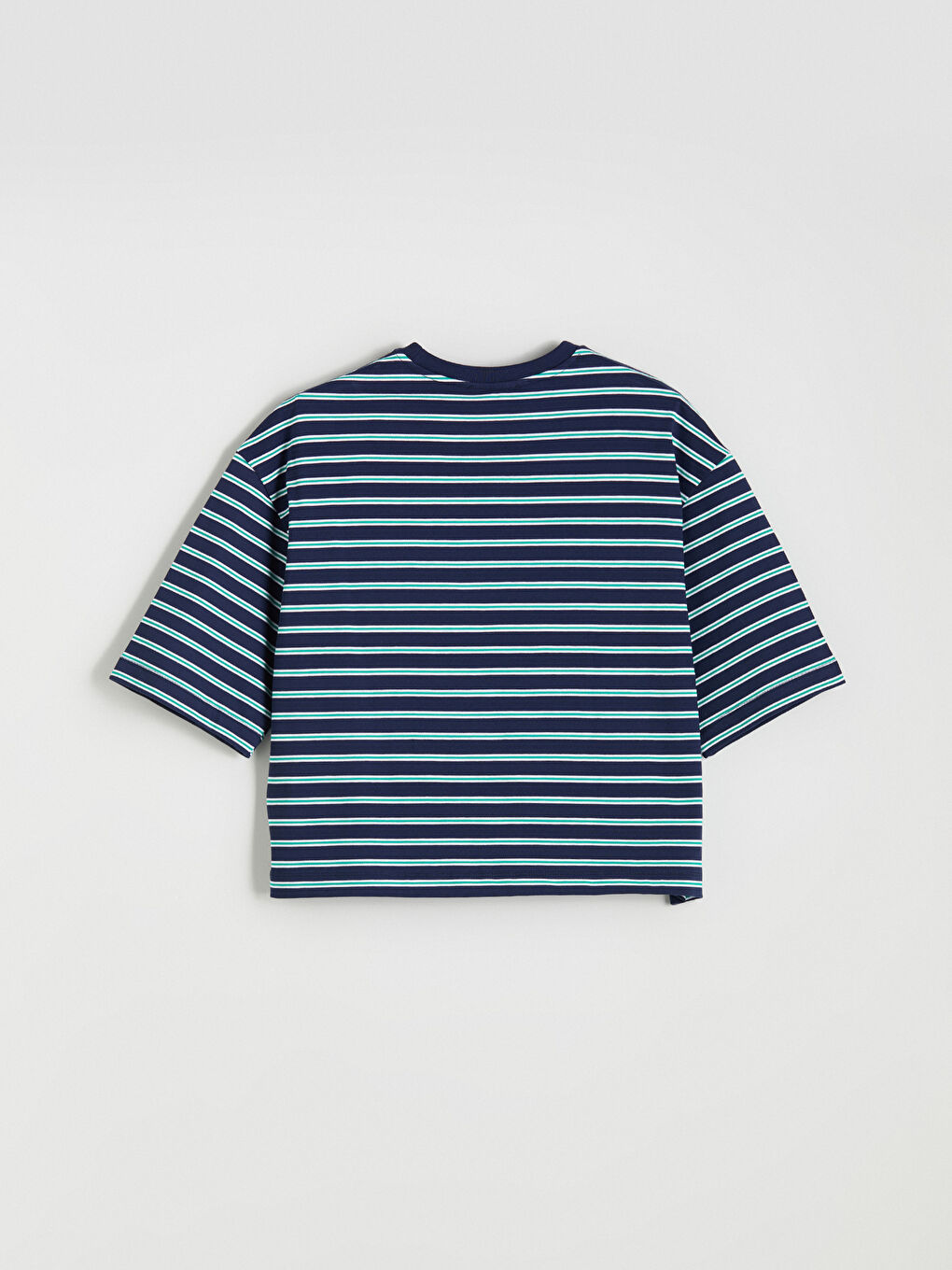 LCW Vision Crew Neck Striped Oversize Women's T-Shirt -W5JP61Z8-K00