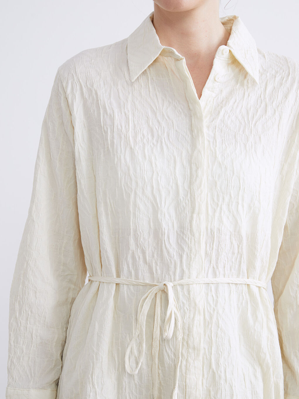 Textured Women's Shirt Tunic-3