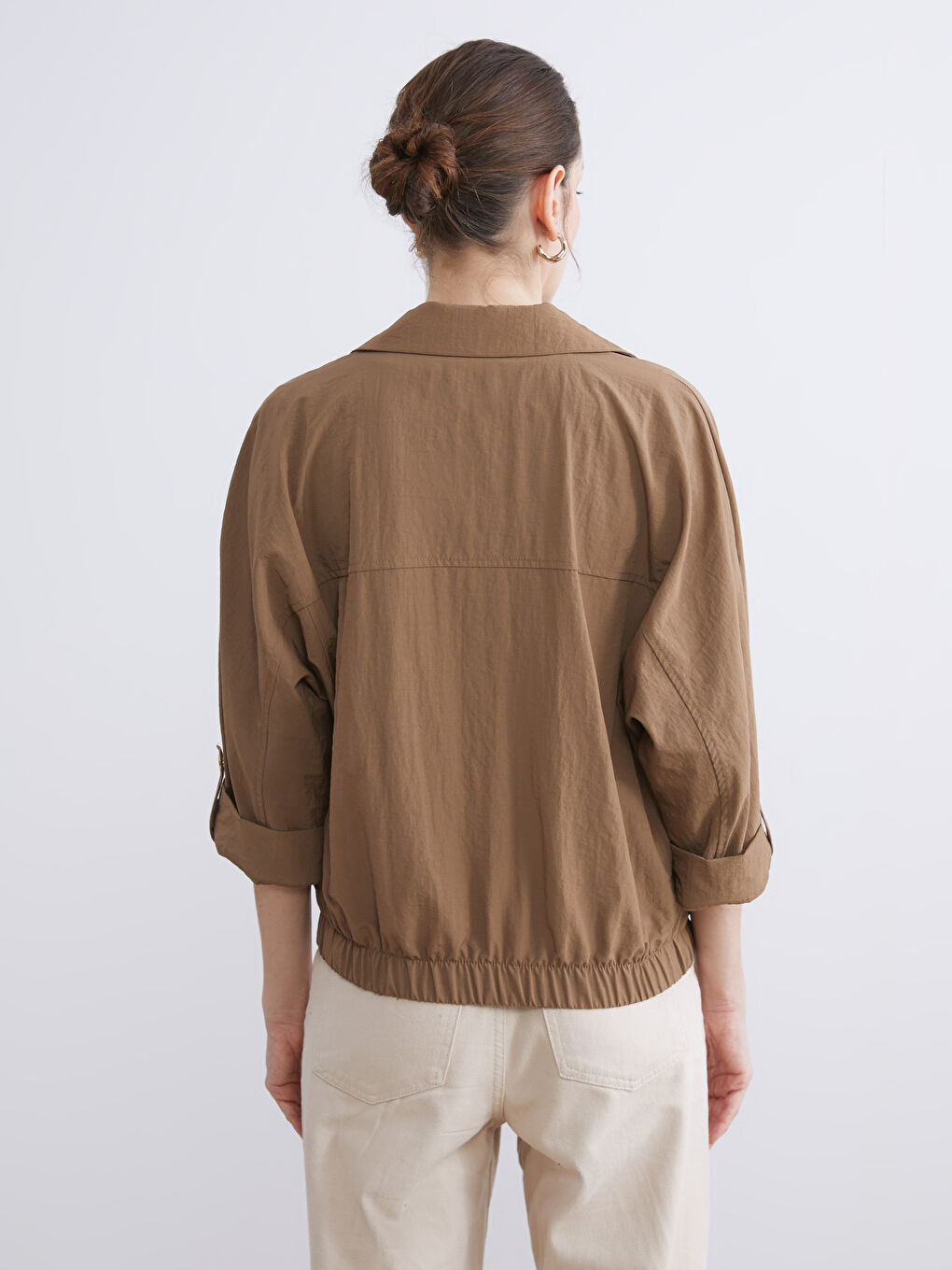 Woman BROWN Overshirt-4