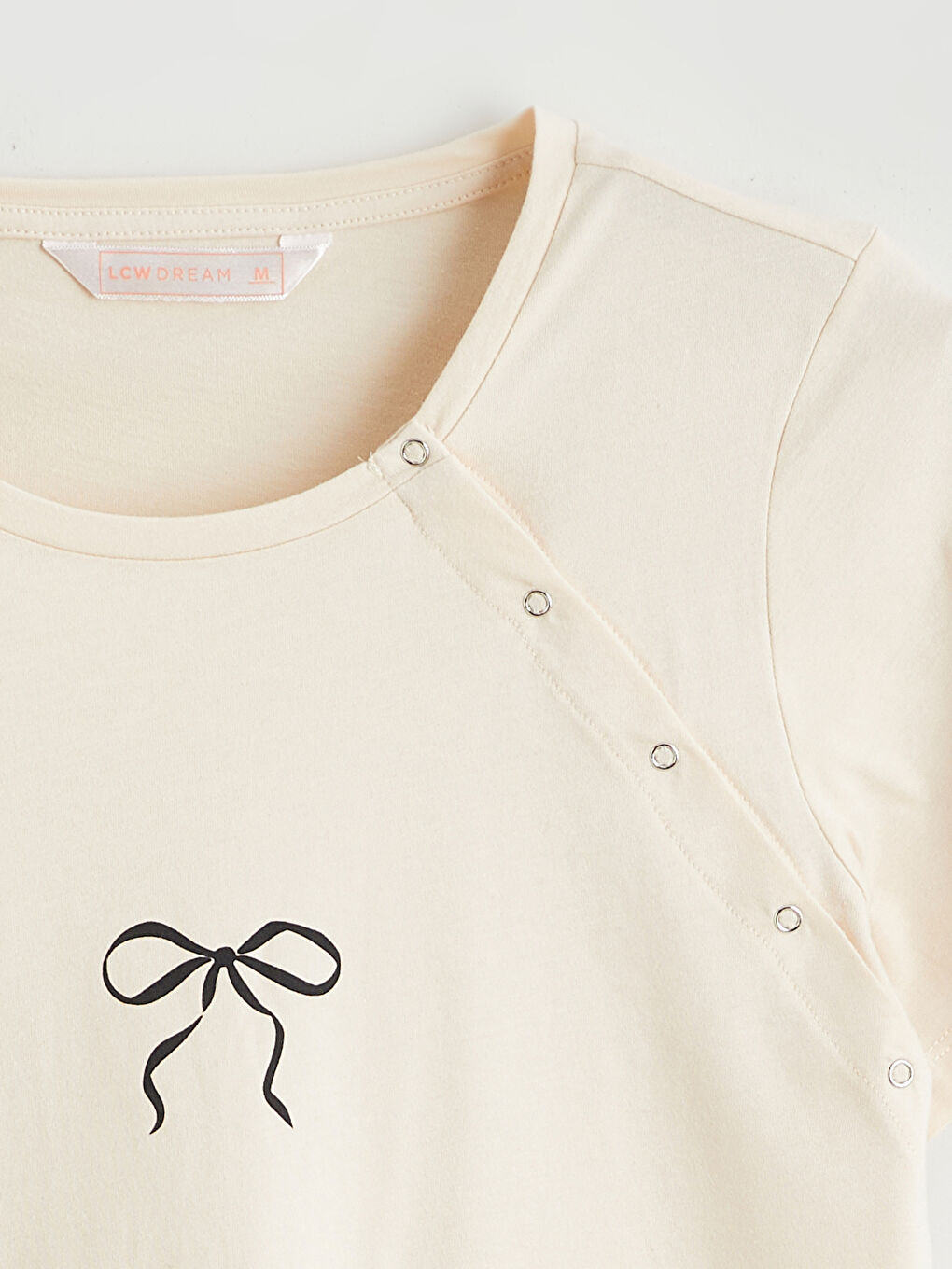 Bisiklet Yaka Baskılı Hamile Pijama Takımı-2