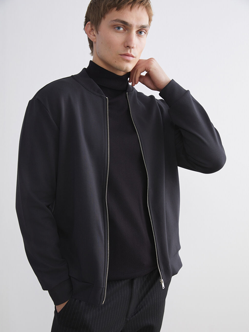 Standard Fit Long Sleeve Men's College Jacket