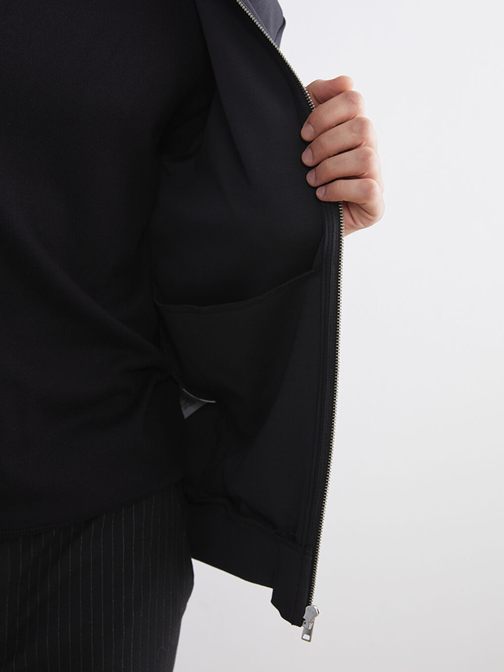 Standard Fit Long Sleeve Men's College Jacket-3