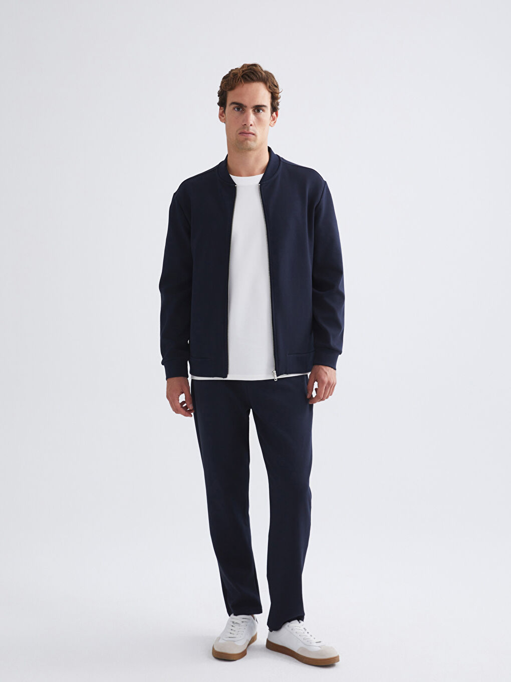 Standard Fit Long Sleeve Men's College Jacket-1