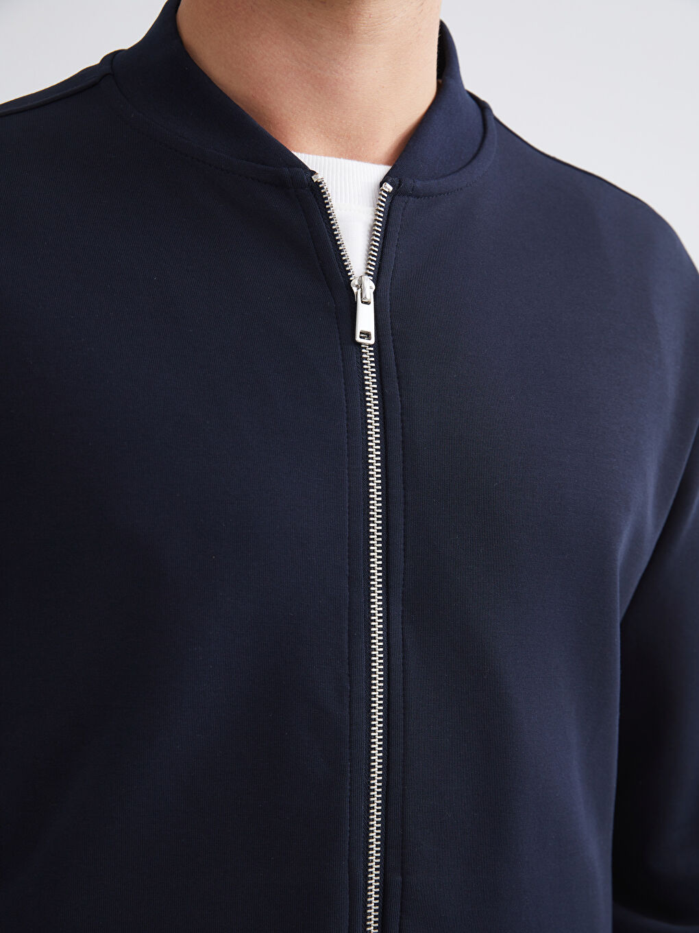 Standard Fit Long Sleeve Men's College Jacket-2