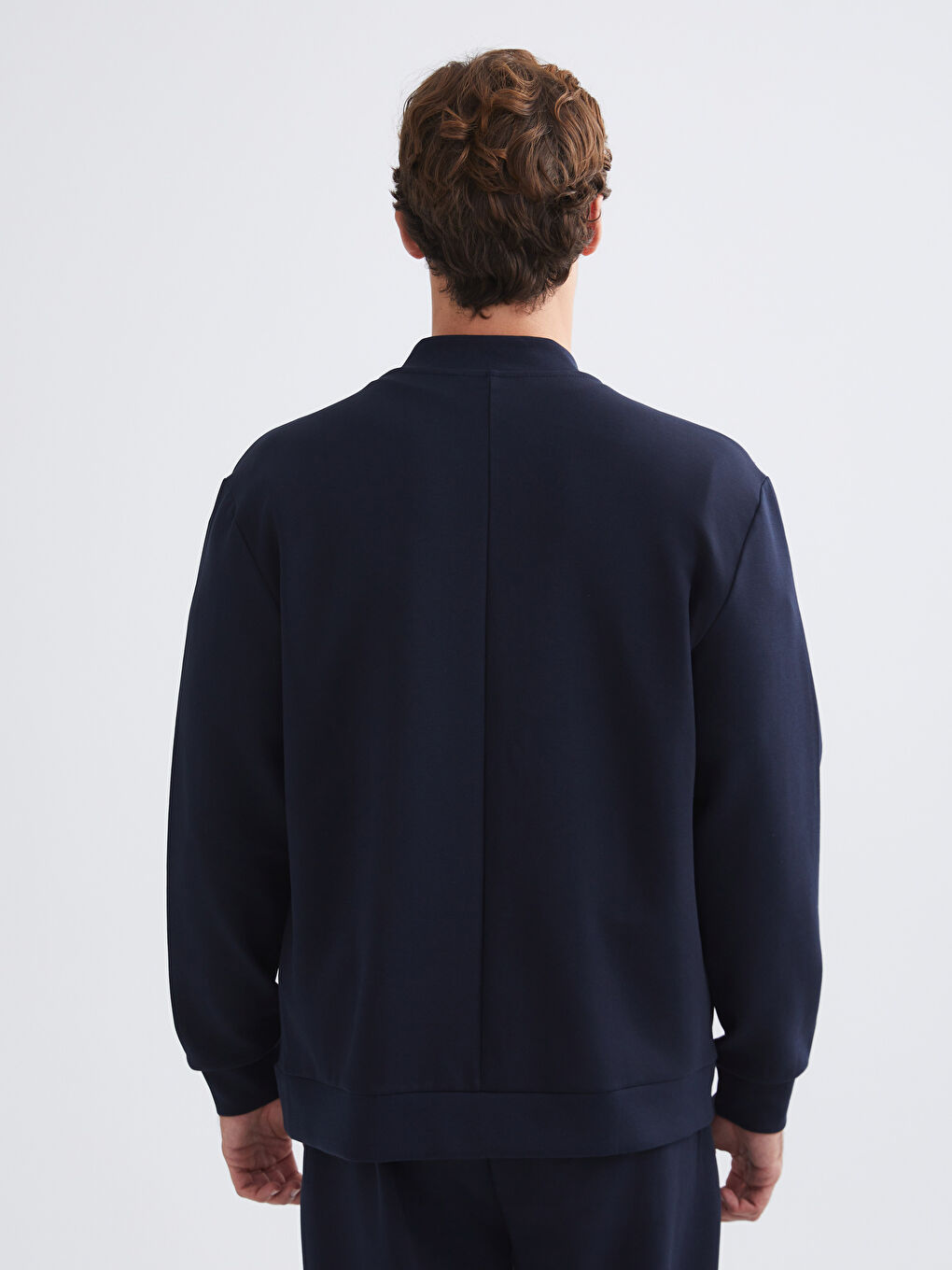 Standard Fit Long Sleeve Men's College Jacket-5