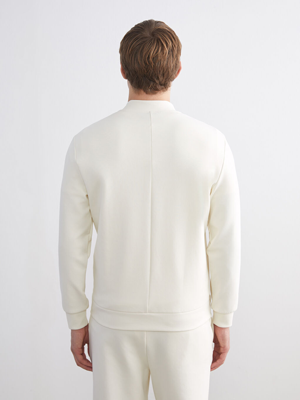 Standard Fit Long Sleeve Men's College Jacket-8