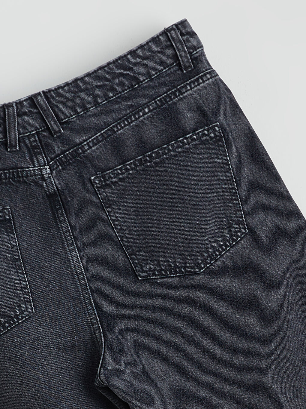 Bej Wideleg Kadın Jean Pantolon-5