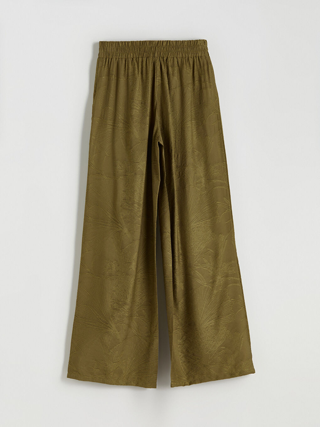Elastic Waist Embroidered Women's Trousers-7