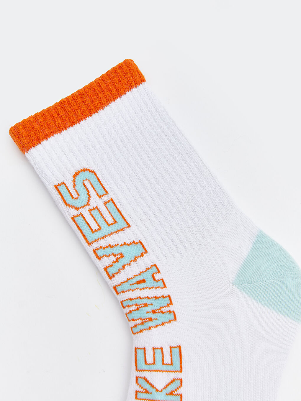 Text Printed Men's Socks-1