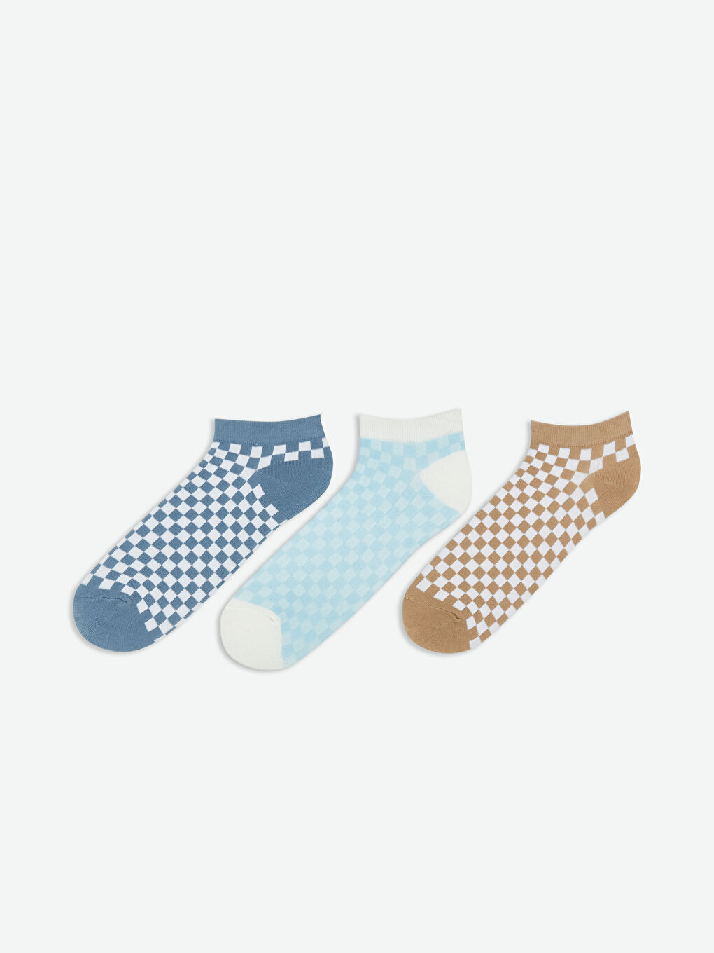 Patterned Men's Trainer Socks 3-pack