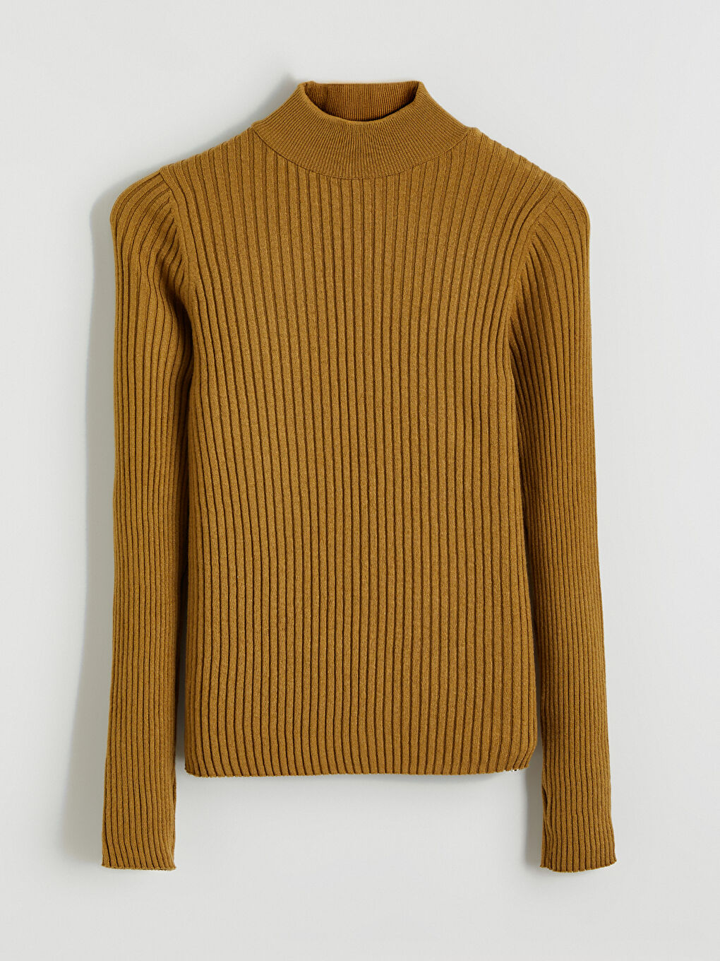 Yeşil Yarım Balıkçı Yaka Kadın Triko Kazak-4