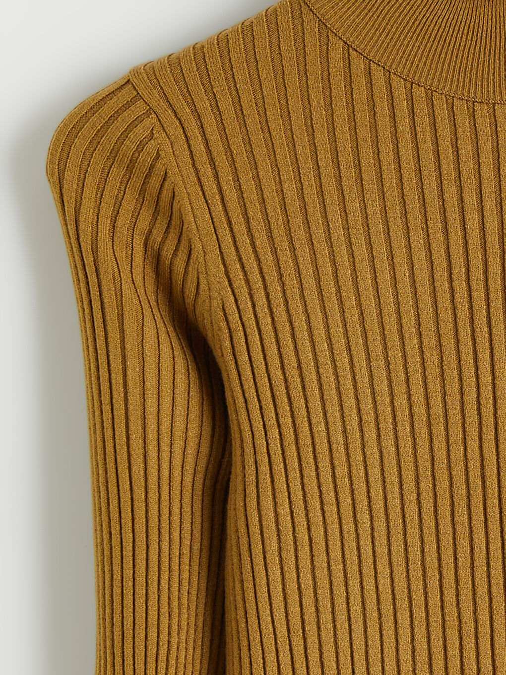 Yeşil Yarım Balıkçı Yaka Kadın Triko Kazak-5