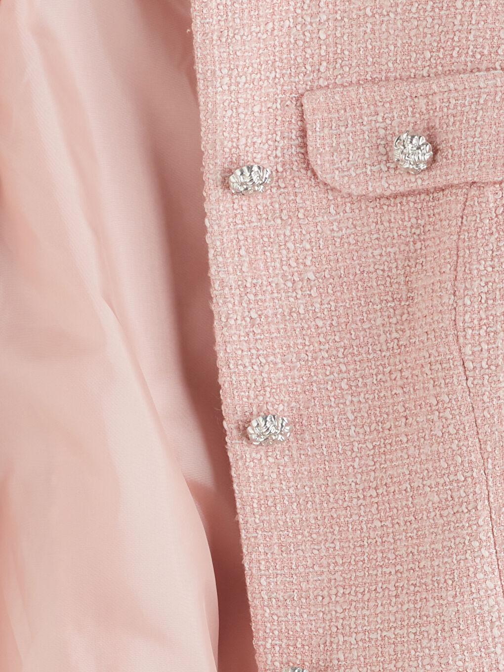 Pembe Bisiklet Yaka Kadın Tüvit Yelek-8