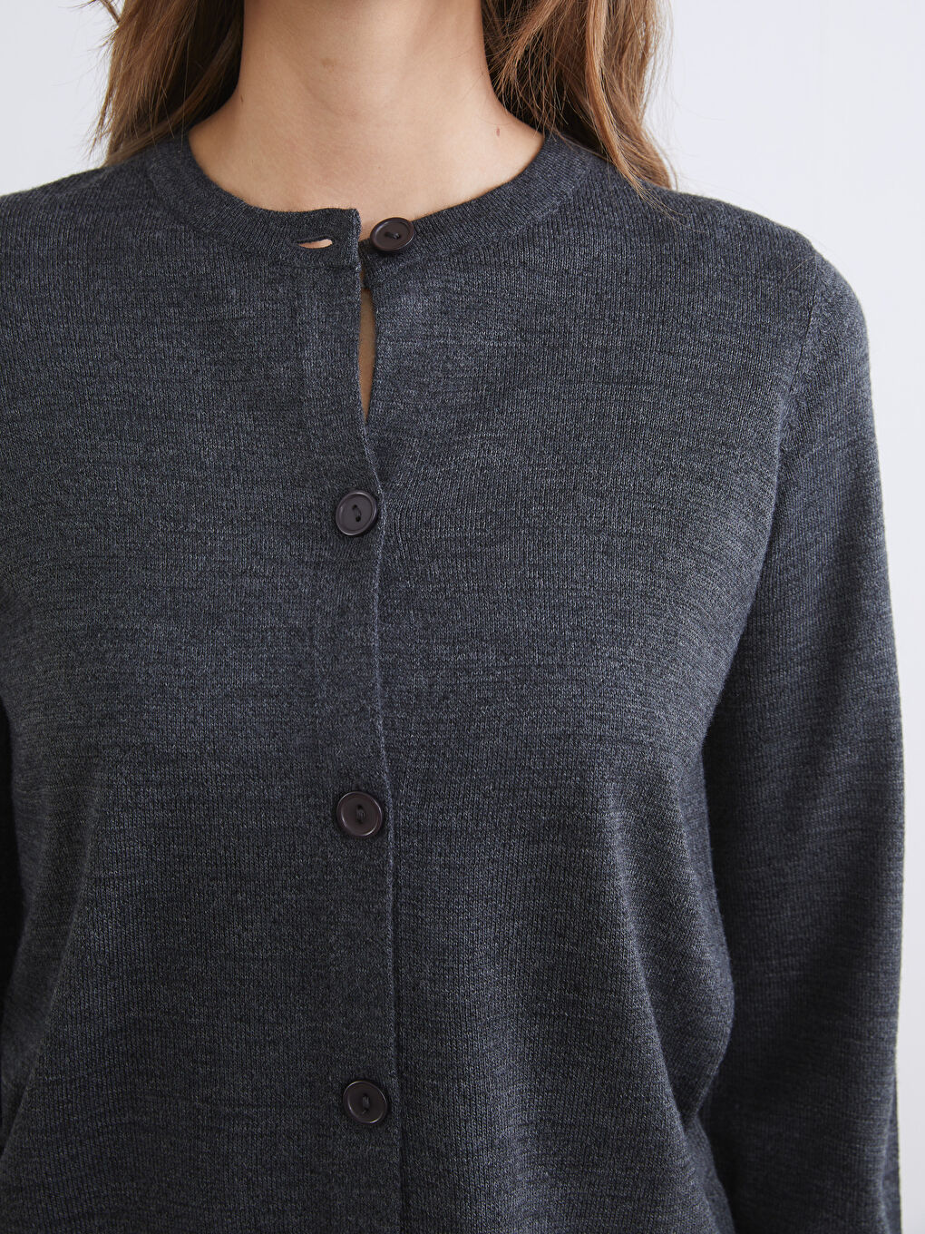 ქალი ანტრაციტი კარდიგანი-2