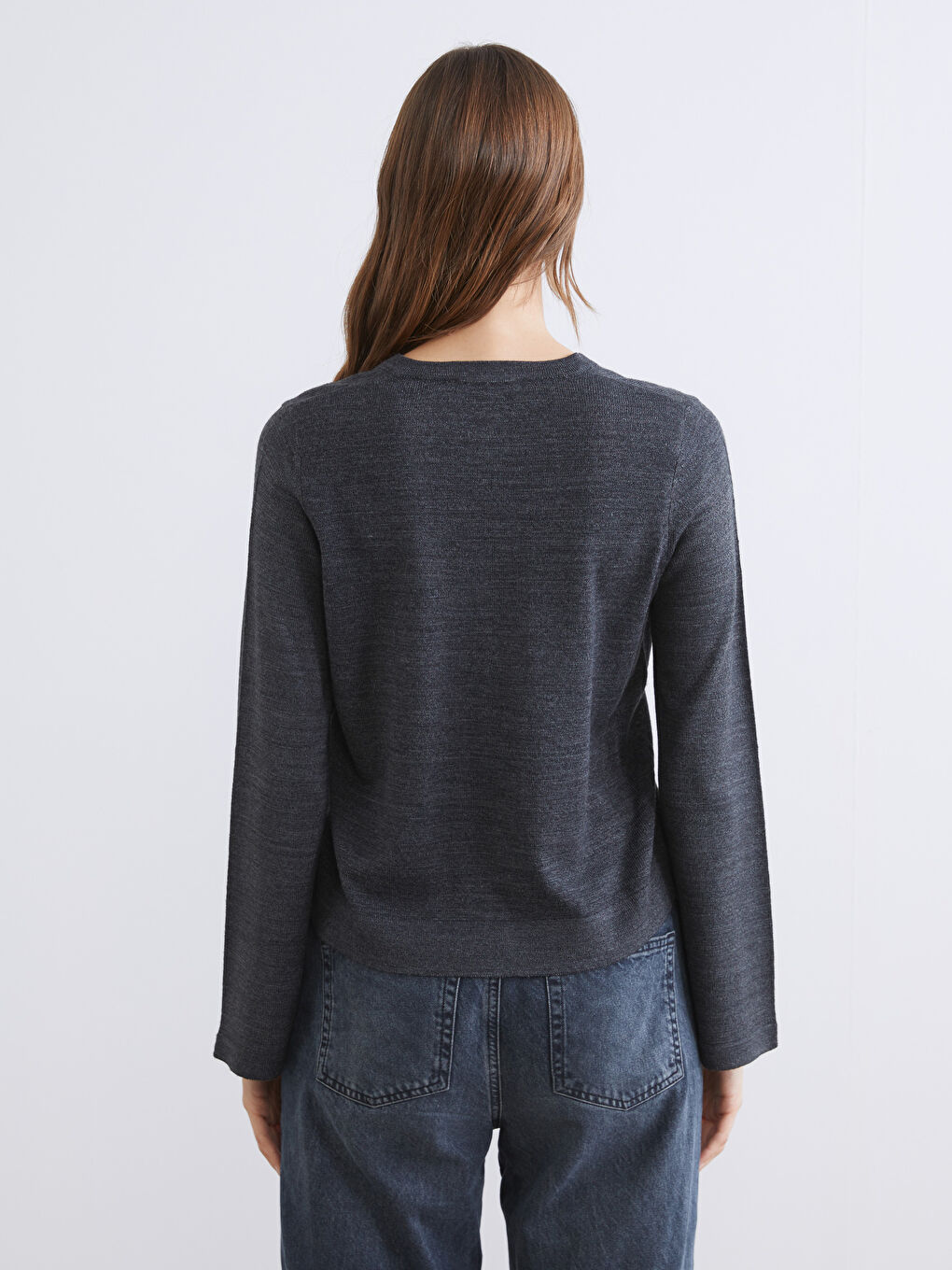 ქალი ანტრაციტი კარდიგანი-3