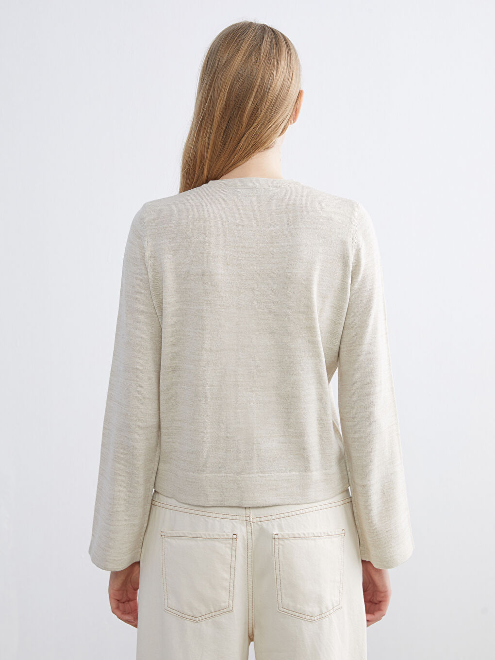 BEŽ Kardigan Žena-3