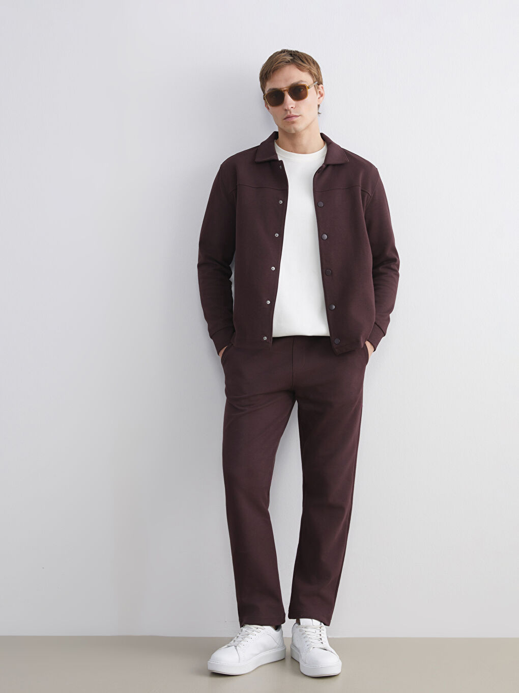 Mürdüm Standart Kalıp Erkek Eşofman Altı