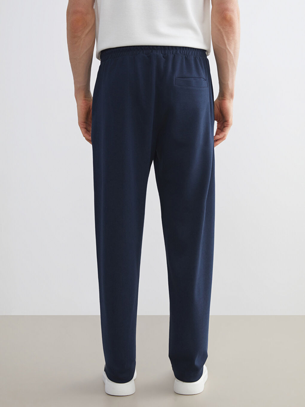 Lacivert Standart Kalıp Erkek Eşofman Altı-5