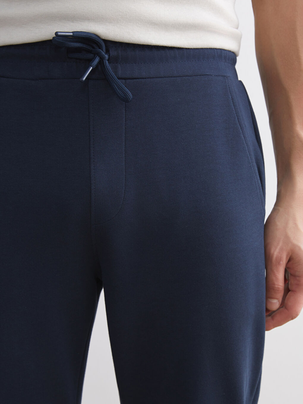 Lacivert Standart Kalıp Erkek Eşofman Altı-3