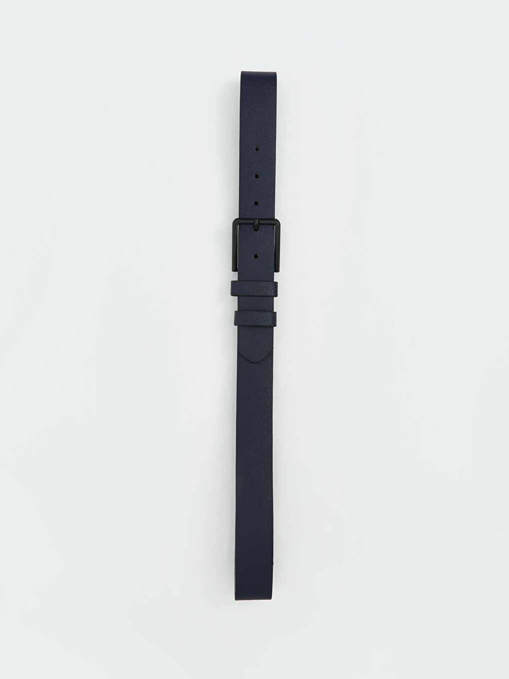 Lacivert Deri Görünümlü Erkek Kemer-3