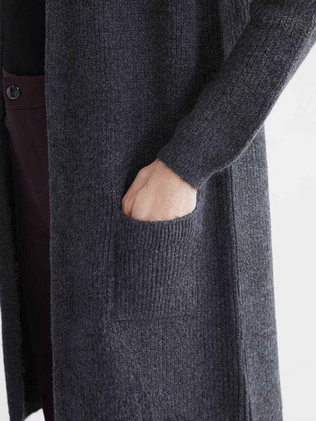 Shawl Collar Women's Knitwear Cardigan-2